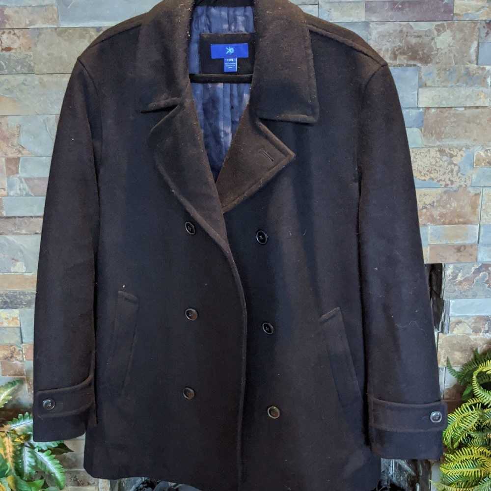 Egara Classic Black Peacoat